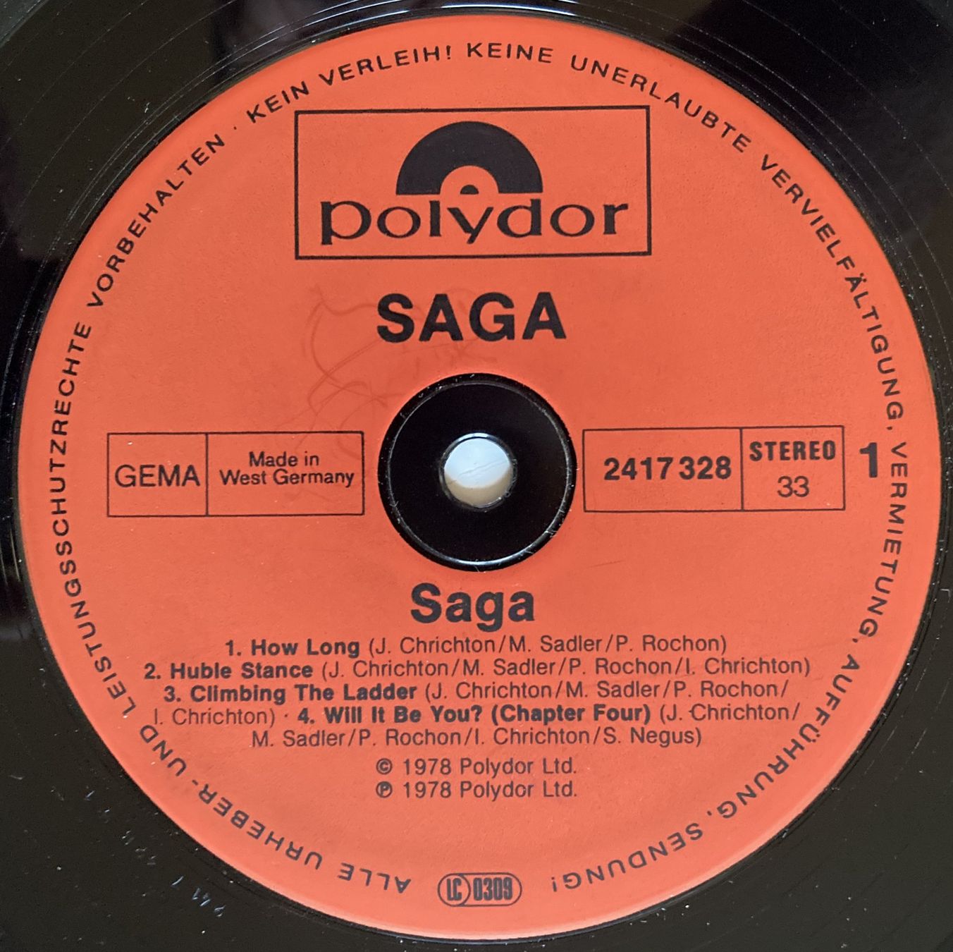 Schallplatten: SAGA - SAGA – Gebraucht aus Bottens von hotter-than-hell 3
