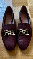 Bally Mocassin Monogramme Bordeaux