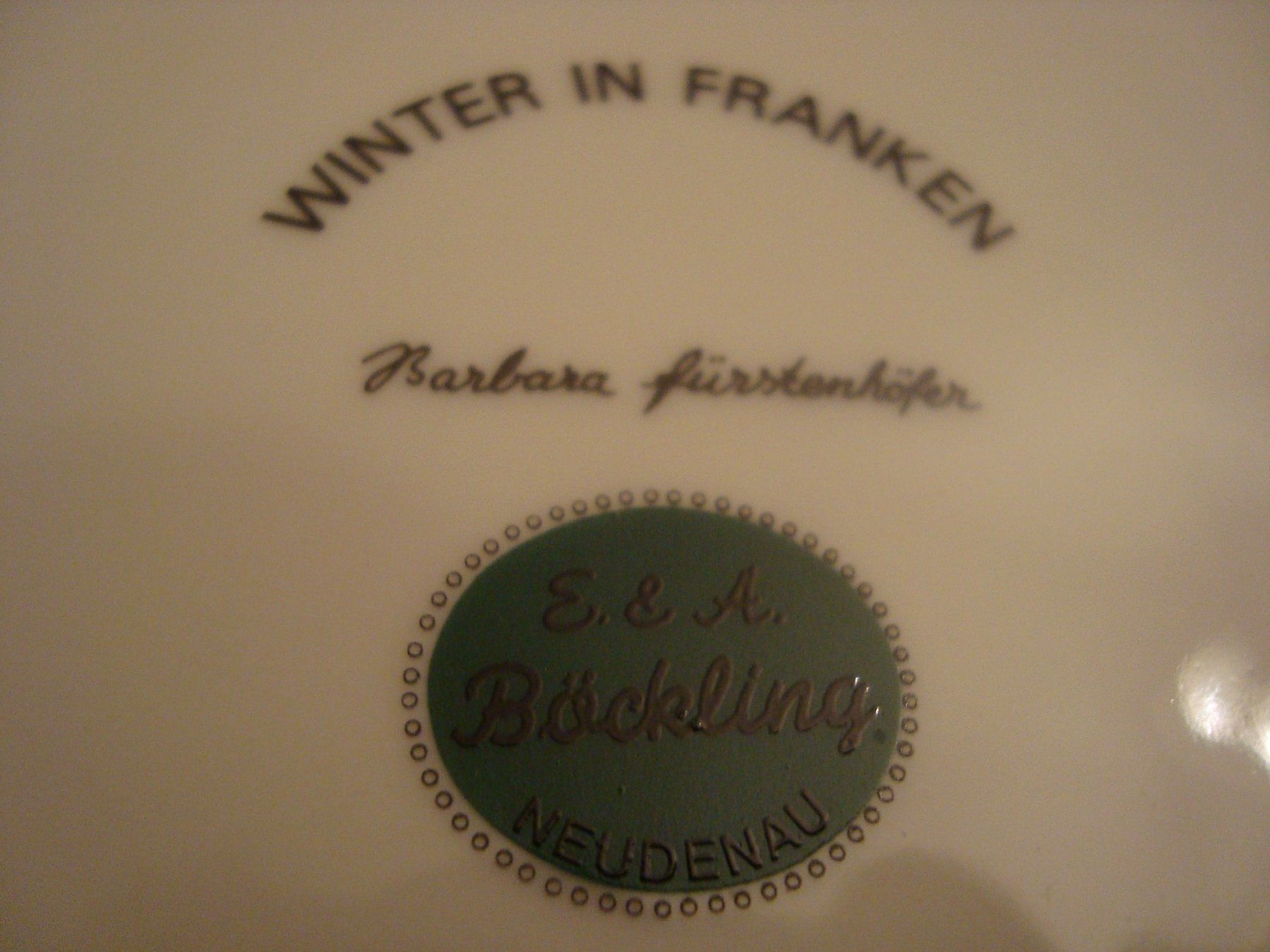 Teller: Assiette décorative de Noël Böckling – Neu (gemäss Beschreibung) aus Fribourg von ruswil007 1