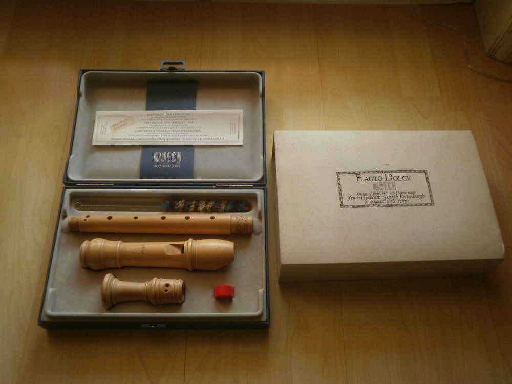 Vintage! Flûte Moeck Flauto Dolce érable Kaufen auf Ricardo