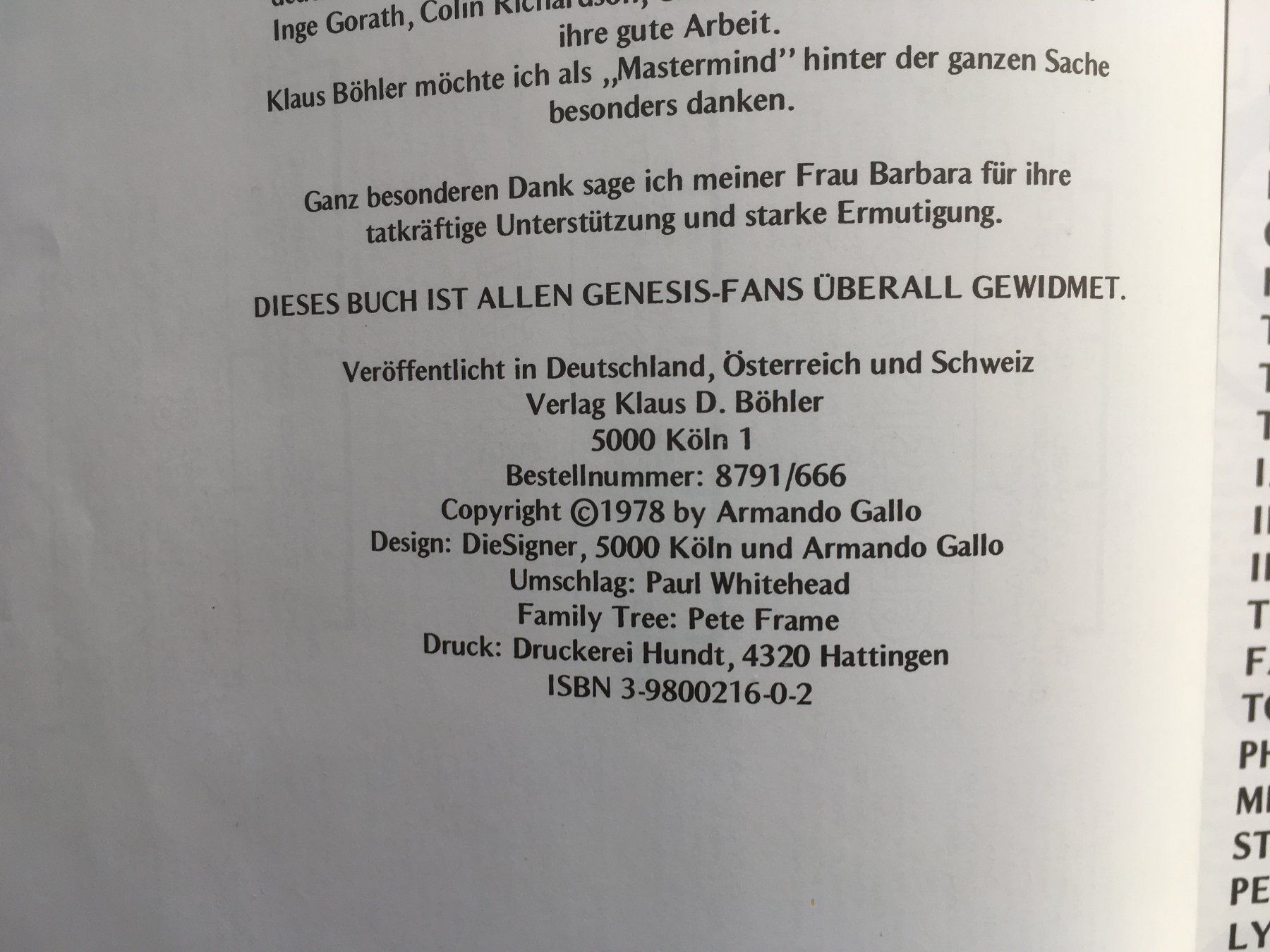 Libri: GENESIS – Armando Gallo – Usato da Grenchen venduto da Kogi7 4