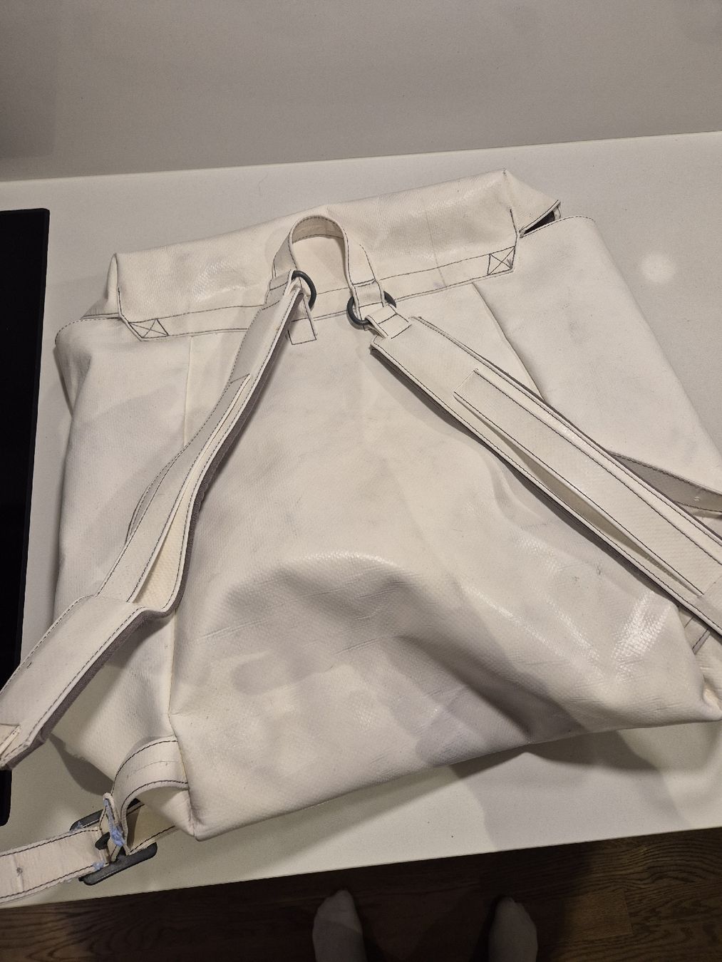 Freitag Rucksäcke: Freitag Rucksack - Creme-Weiss, Modell Coolidge – Gebraucht aus Wettswil von Madsor 2