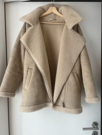 Jacke Esprit sherpa, beige, Gr. M