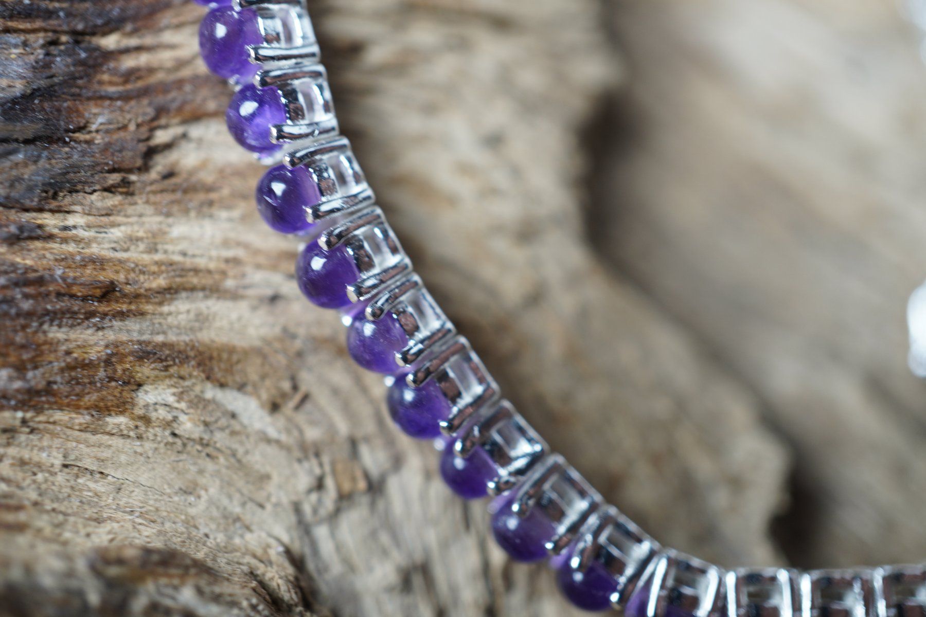 Armbänder & -reifen: Silber Armband mit Amethysten  Edel     925 Silber 19.5cm – Neu und originalverpackt aus Balgach von top_silver 4