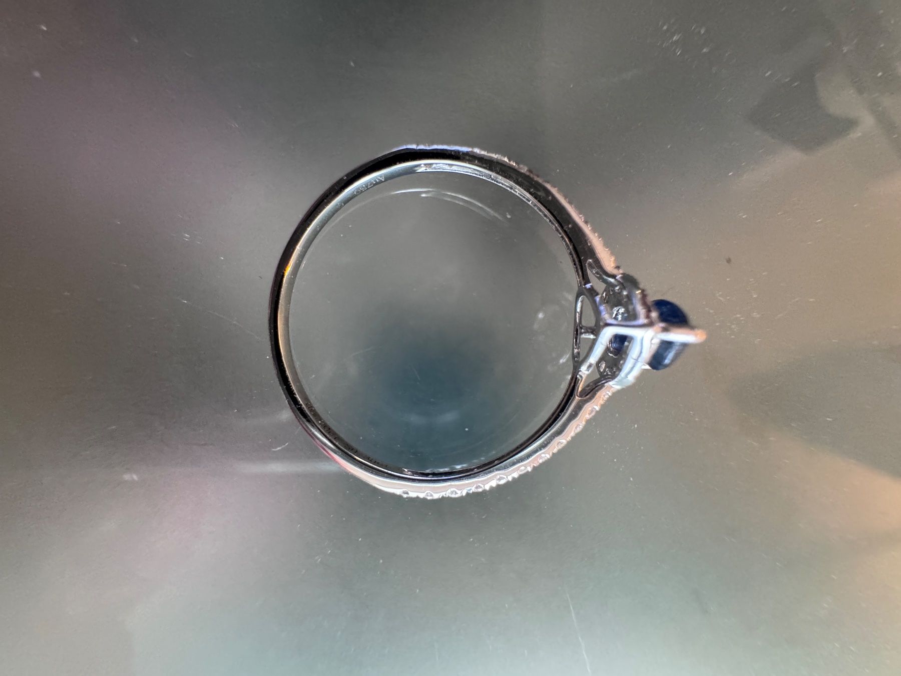Anelli: R03.450-Safir Ring mit Diamanten – Usato da Belp venduto da Aim333 5