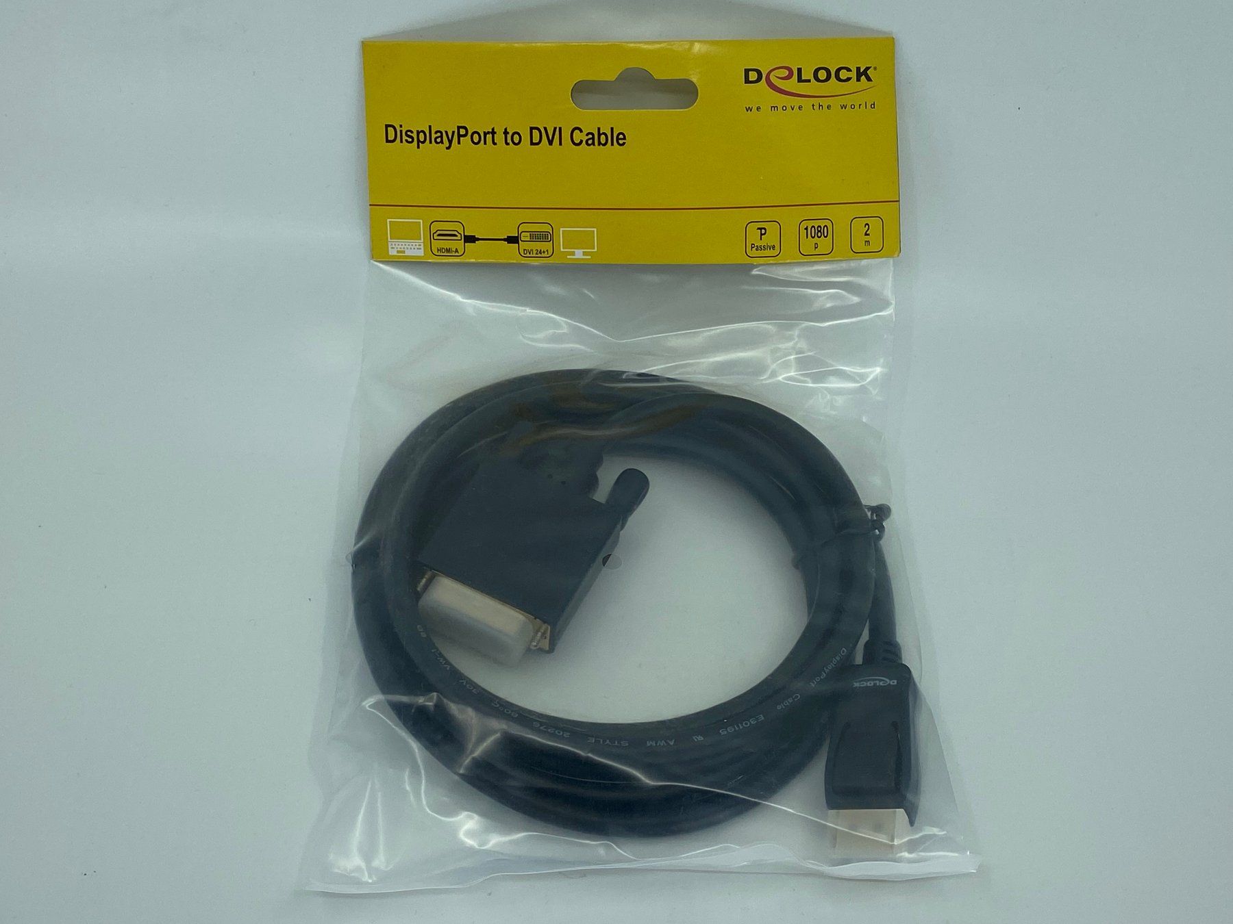 Cavi: Delock DisplayPort - DVI-D, 2m - NEU – Nuovo e nell'imballaggio originale da Langwiesen venduto da Restposten-24