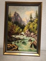 Ölgemälde Berglandschaft von de Paoli