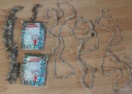 Vintage Lametta, Engelhaar, Weihnachtsdekoration