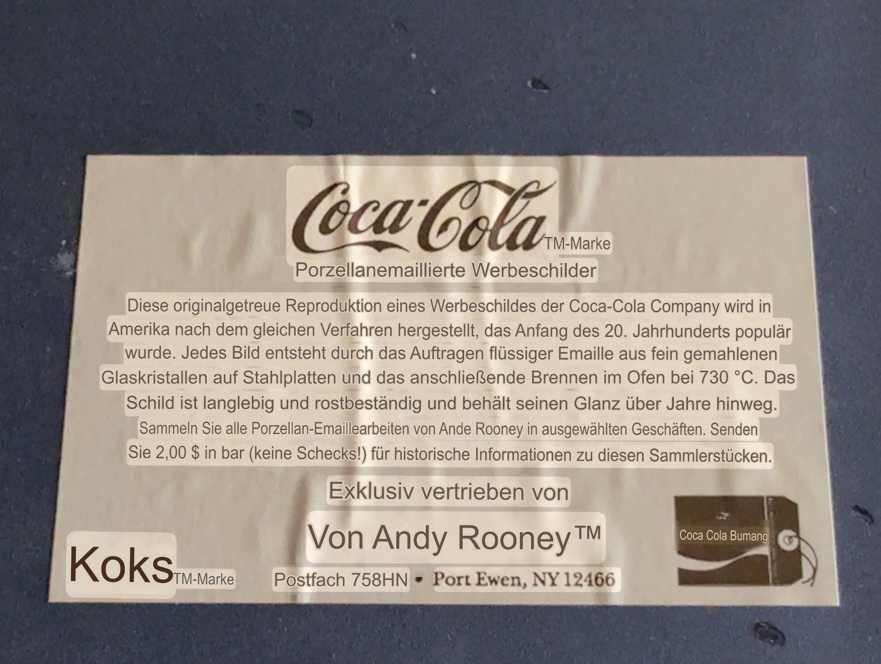 Coca-Cola Insegne: Coca-Cola Schild rund Metall gebraucht – Usato da Buchrain venduto da Kindlein 2