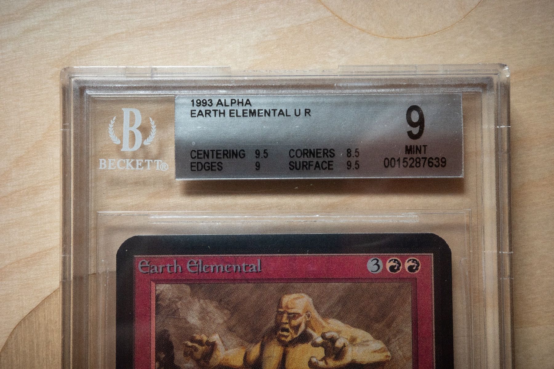 Magic The Gathering Carte collezionabili: Earth Elemental BGS 9 Mint - Limited Edition Alpha - MTG – Usato da Genève venduto da axel_ 3