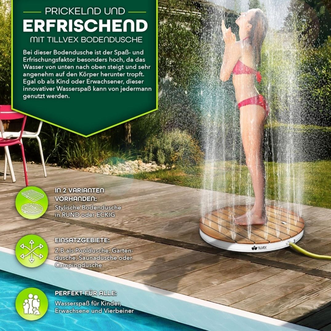 Docce: Bodendusche rund Holzoptik bis 4m Wasserhöhe – Nuovo (secondo la descrizione) da Dürrenäsch venduto da Fonsi_12 8
