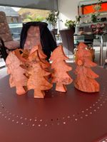 4 Holz Christbäume, Weihnachtsdeko, Tischdeko, Winterzeit