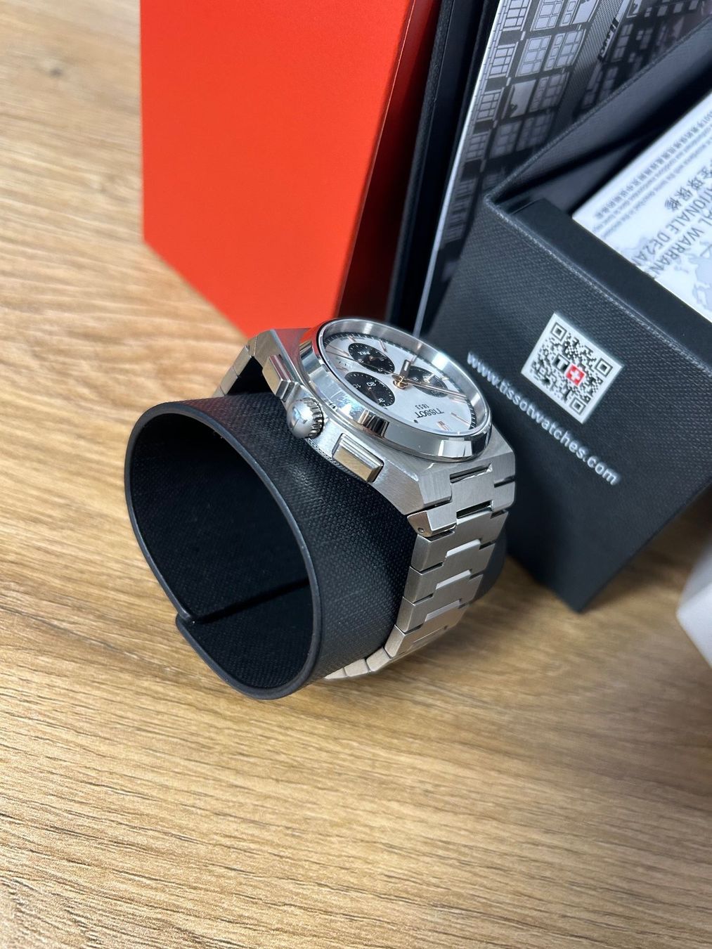 Tissot Orologi: Tissot PRX Automatik Chronograph Weiss – Usato da Dagmersellen venduto da Sloth24 3