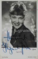 Ingrid Pan (1930-1995) Schauspielerin - Autogramm