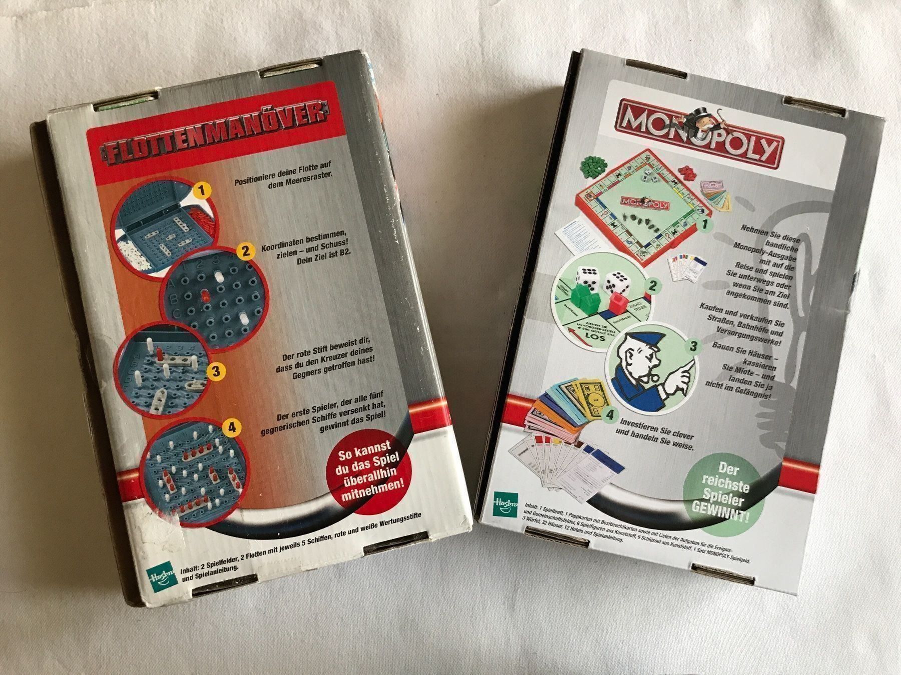 Parker Giochi: Monopoly & Flottenmanöver Kompakt Set – Usato da Rebstein venduto da gimmma 1