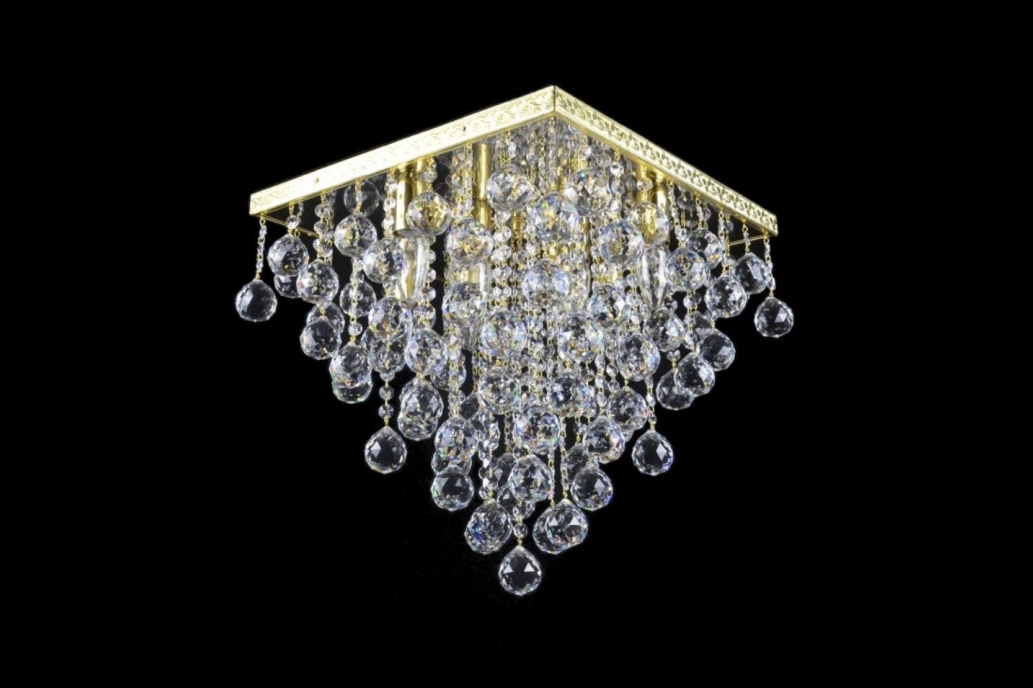 Kronleuchter & Deckenlampen: Kronleuchter Lausanne 8 Gold – Neu und originalverpackt aus Glattfelden von Bohemiancrystal 1