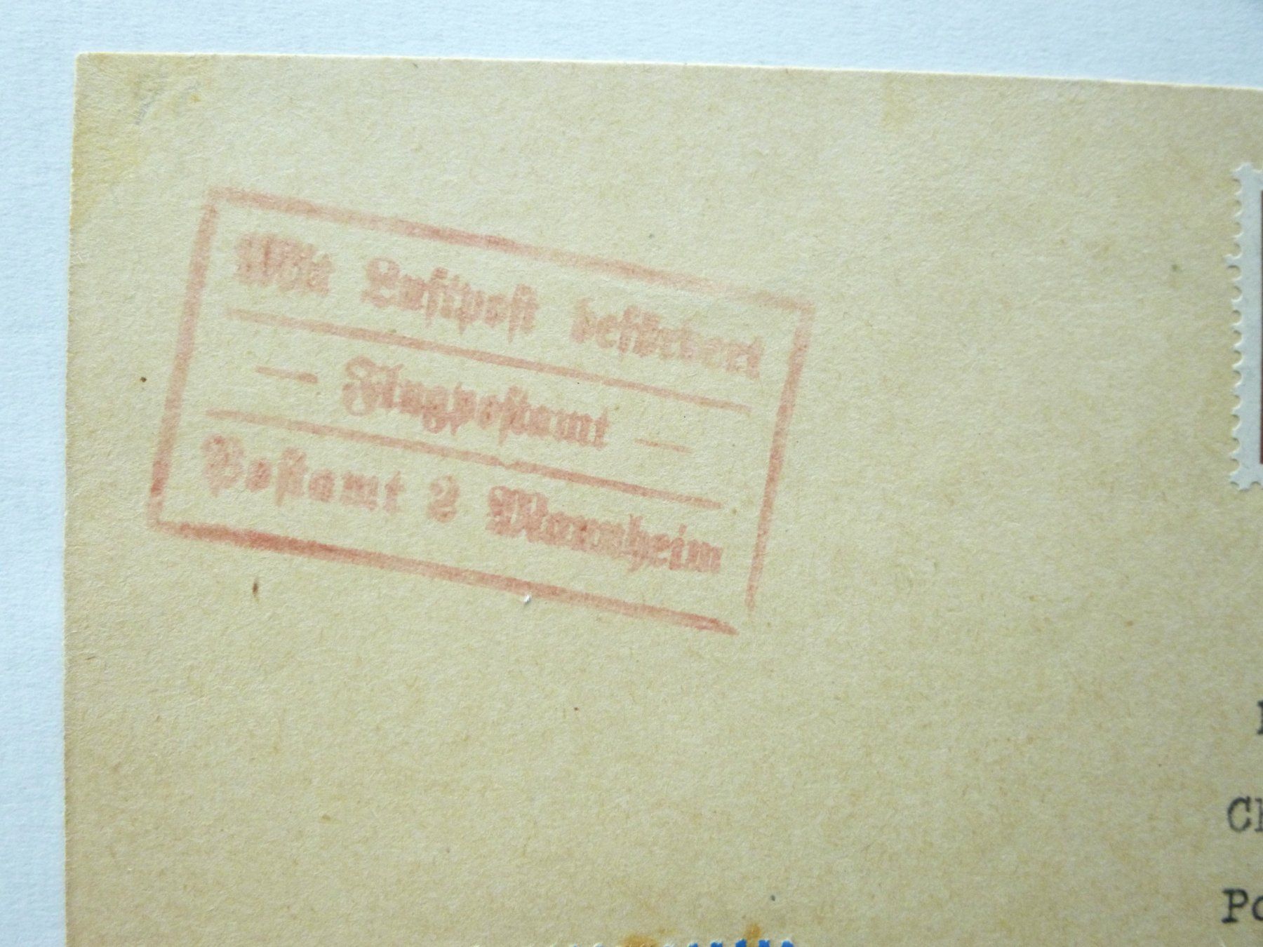 Tutti i francobolli: Flugkarte 1.Flug BASEL - MANNHEIM 28.IX.1925, SSt. – Usato da Uster venduto da schepus23 2