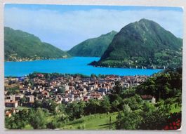 Lugano - Panorama col Mte S. Salvatore