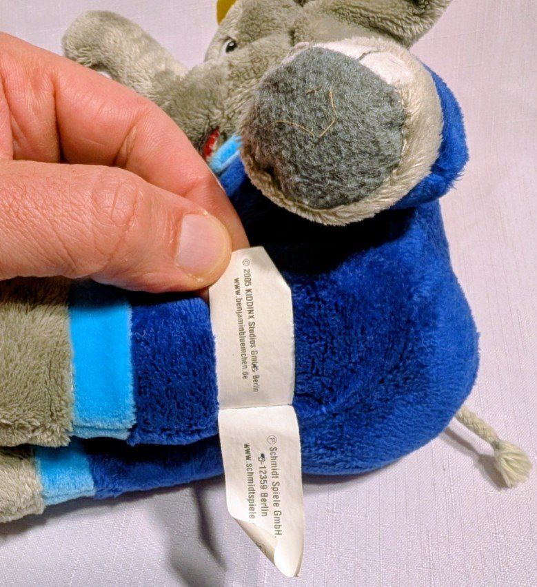 Jouets: Benjamin Blümchen Feuerwehrmann Plüschtier ca. 25 cm – Neuf (Voir description) à Wängi par ABIZONE-86 5