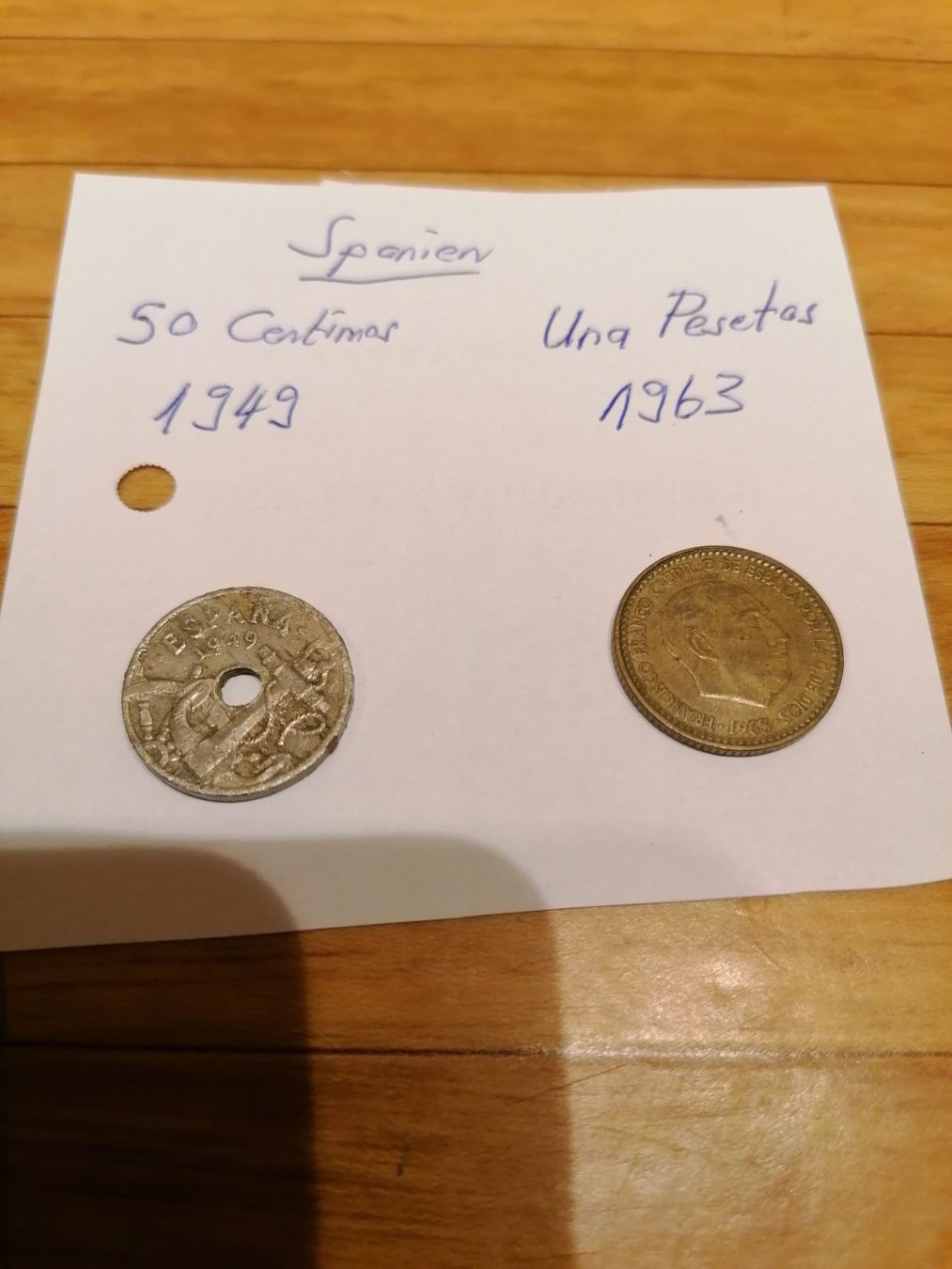 Tutti le monete: Münzen Spanien 2x 1949 & 1963 – Usato da Emmenbrücke venduto da DanielGDD