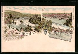 Litho Schaffhausen, Munoth mit Rheinbr