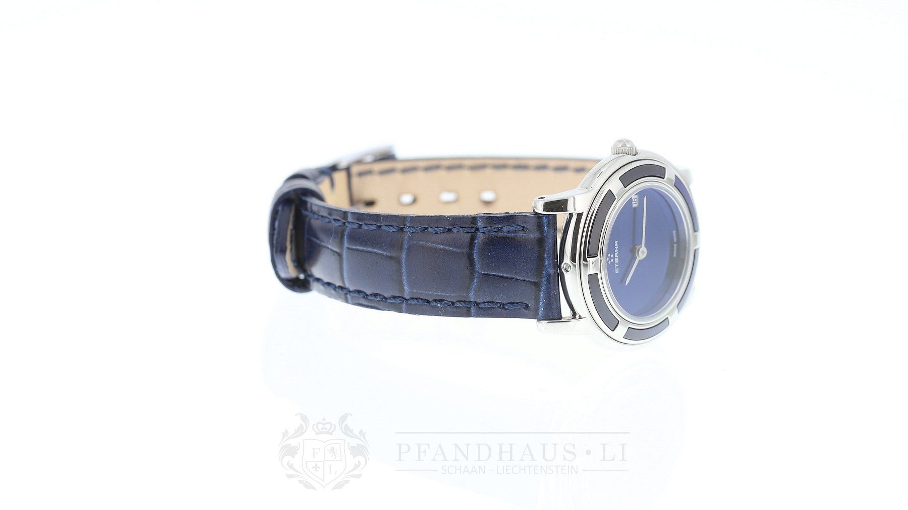 Eterna Orologi: ETERNA LADY GALAXIS DAMENUHR BLAU NEU – Nuovo e nell'imballaggio originale da Schaan venduto da Pfandhaus-LI 8
