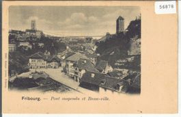 Fribourg - Pont suspendu et Basse-ville