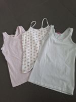 3er Set Mädchen Unterhemd Gr. 134 / 140
