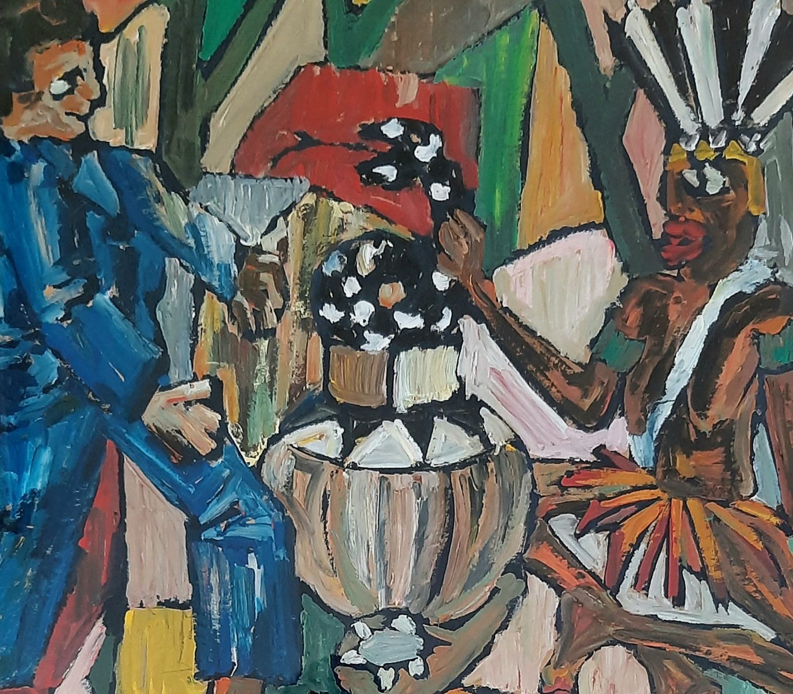 Gemälde: Gouache Gemälde expressionistisch signiert – Gebraucht aus Arbon von torso444 2