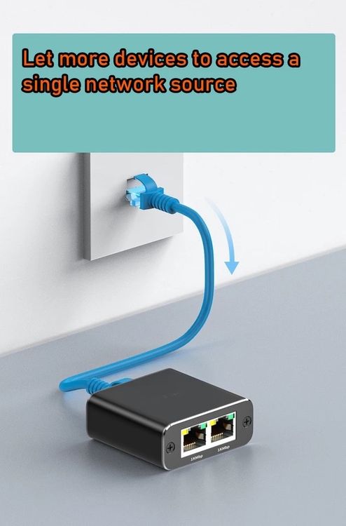 Network LAN Ethernet splitter 1000 Mbps | Kaufen auf Ricardo