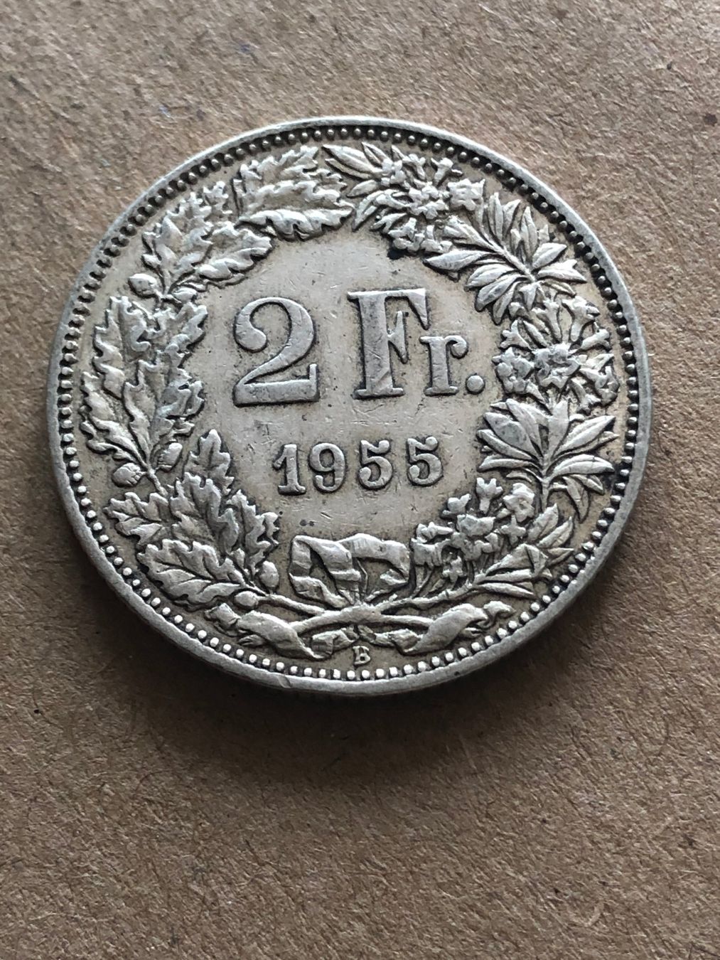 Tutti le monete: 2 Fr. 1955 – Usato da Schötz venduto da Odpa