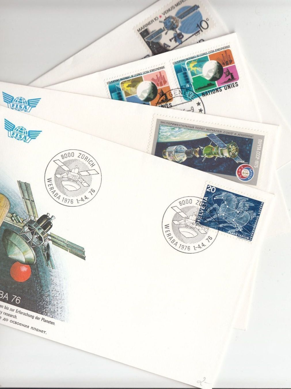 Alle Briefmarken: 4 Briefe WERABA 76 – Gebraucht aus Bürglen TG von StampGraf