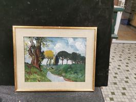 HUILE SIGNÉE ET DATÉE