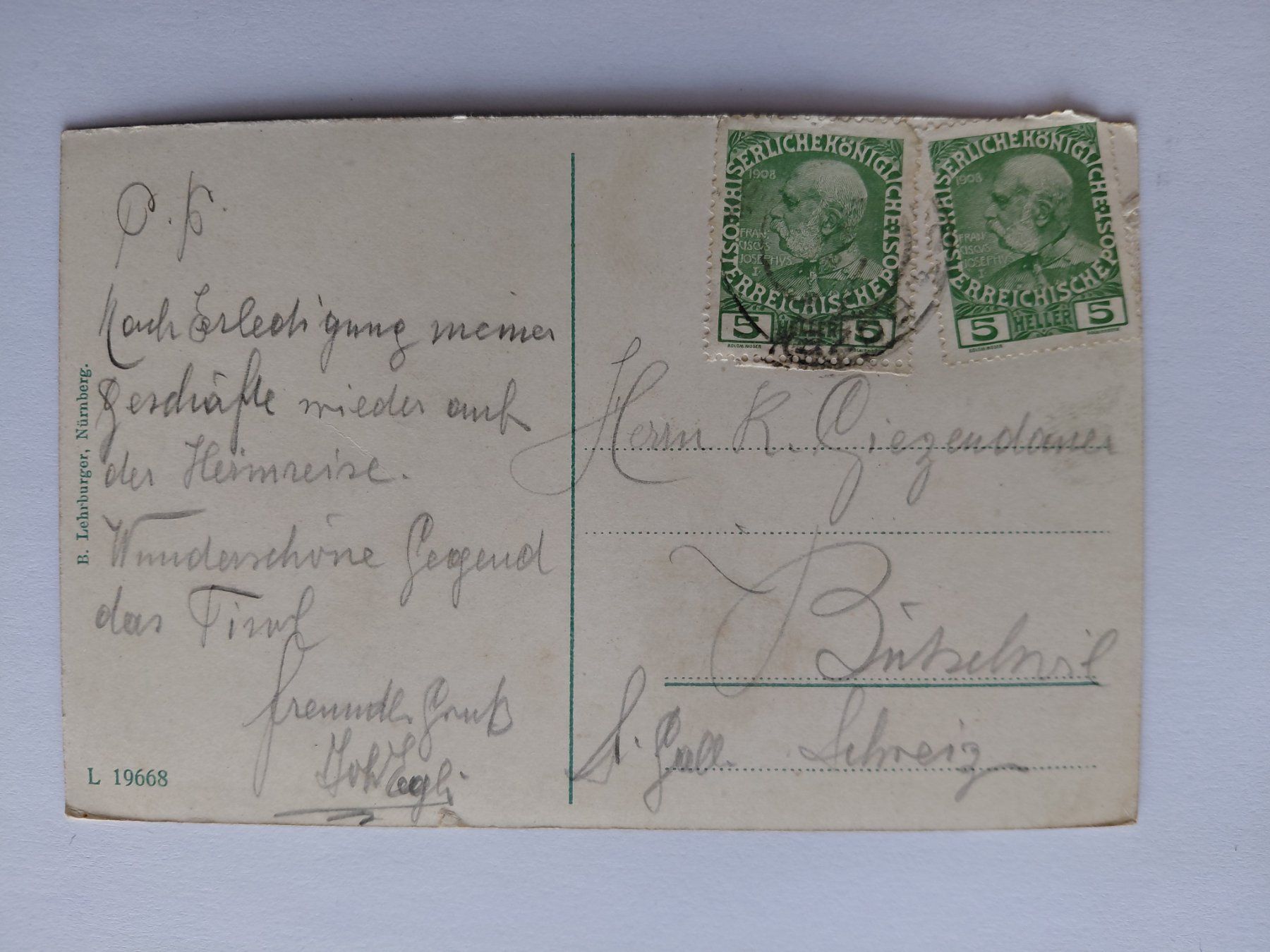Ansichtskarten: Bozen-Gries mit Rosengarten, alte Ansichtskarte, ca. 1900! – Gebraucht aus Wattwil von yburgler 1