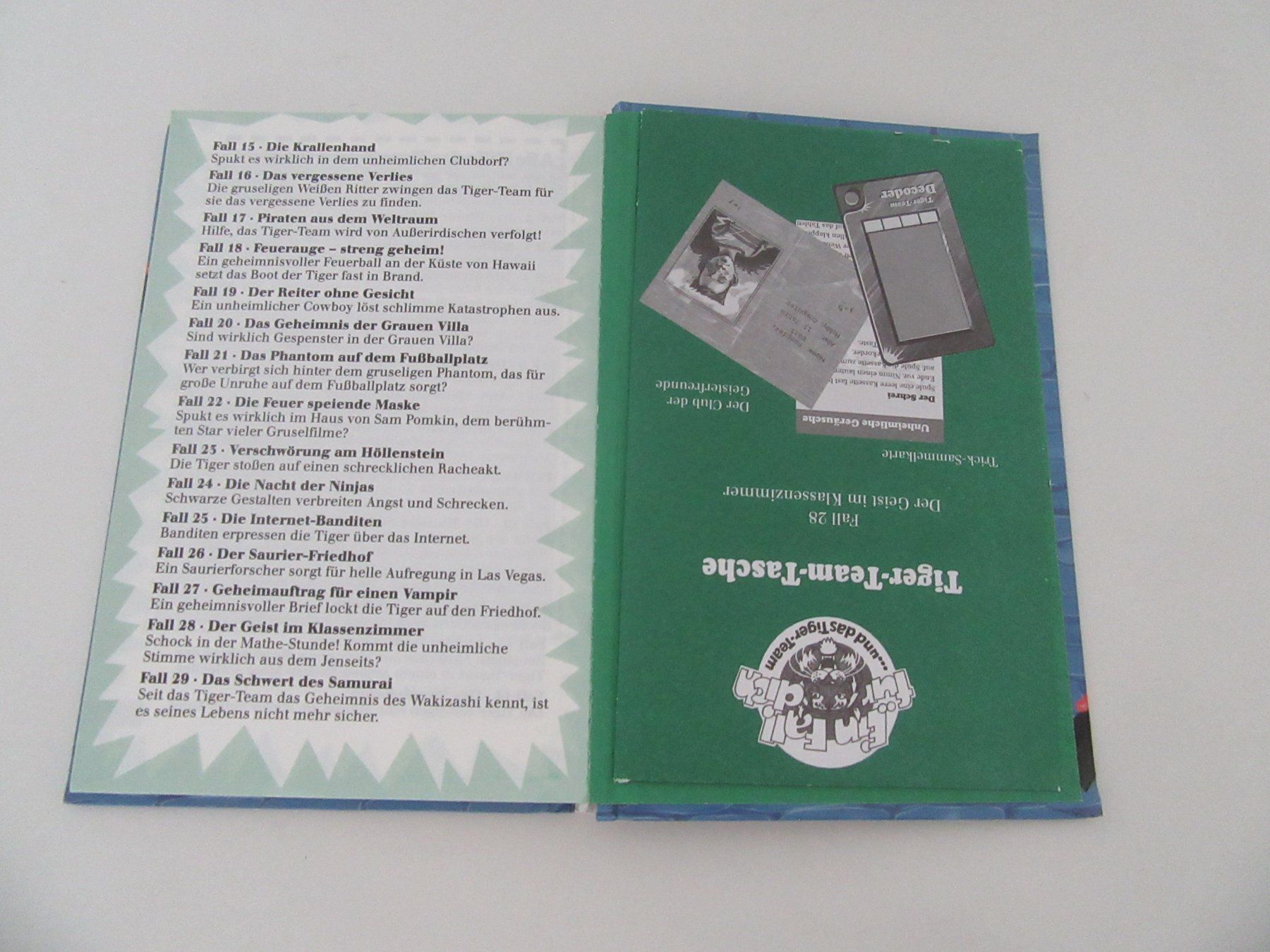 Libri: Tiger Team Band 28, Der Geist im Klassenzimmer, mit Decoder – Usato da Bern venduto da Mariana7 3