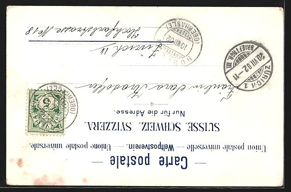 Ansichtskarten: AK Hohfluh, Pension Willi, 1902 – Gebraucht aus Berlin von bartko-reher 1