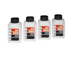 JOBO 3310 Skalenflaschen (4 Stück) - 600 ml weiss