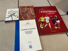 Lot 4 livres sport football tennis jeux olympiques tbe