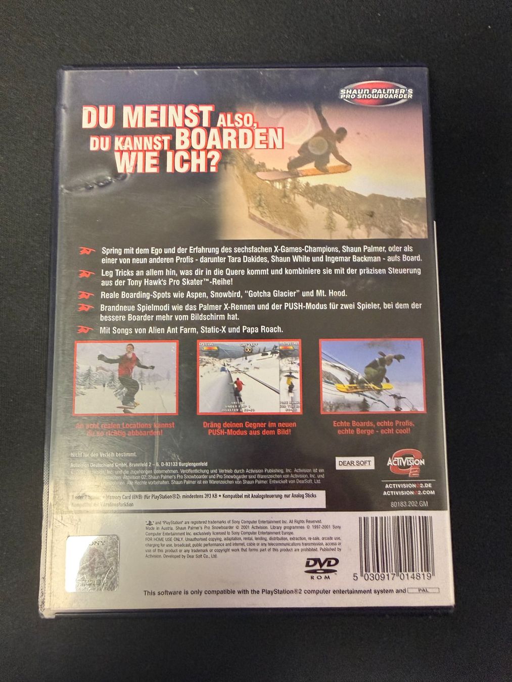 Sony Giochi: Shaun Palmer's Pro Snowboarder - PS2 – Usato da Pont-de-la-Morge venduto da Darfal 2