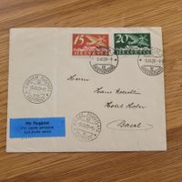 Luftpost Bern - Zürich 1929 Basel