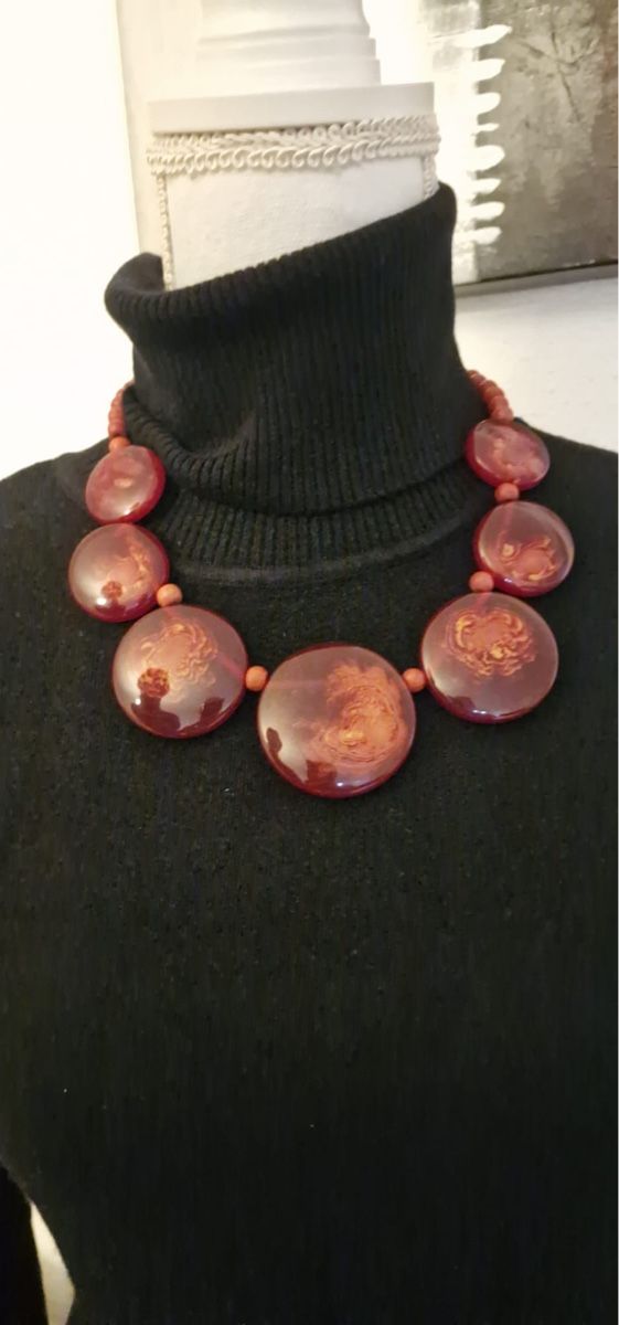 Catenine: Modische Statement-Kette in Herbstfarben – Usato da St. Gallen venduto da mania03 2