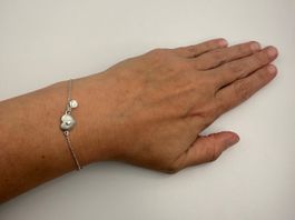 Bracelet Silber 925 Herz Zirkonia