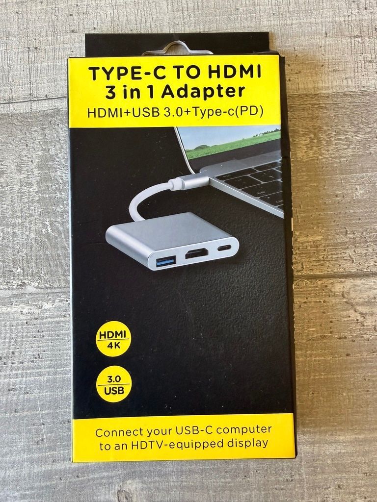 Adattatori: USB-C Adapter HDMI + USB 3.0 + Type-C (PC) – Nuovo (secondo la descrizione) da Schaffhausen venduto da mka999 2