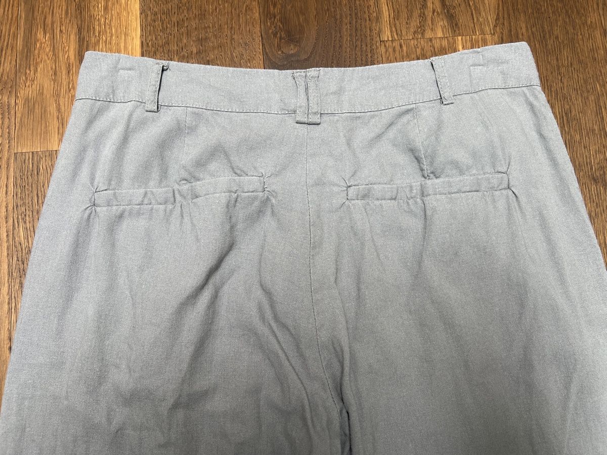 Pantaloni: Leichte Leinen/Baumwolle Hosen Gr. 36, M "Motel" Grau-blau – Usato da HORGEN venduto da vladibarca10 4