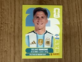 Panini FIFA WM 2026 Sticker Giuliano Simeone ARG 20
