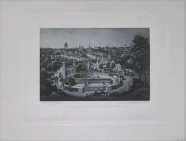 Bern Bärengraben  Aquatinta  Dikenmann
