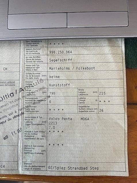 Boote: Segelboot Marienholm Folkeboot – Gebraucht aus St-Gingolph von Leg_Linoteddy01 3