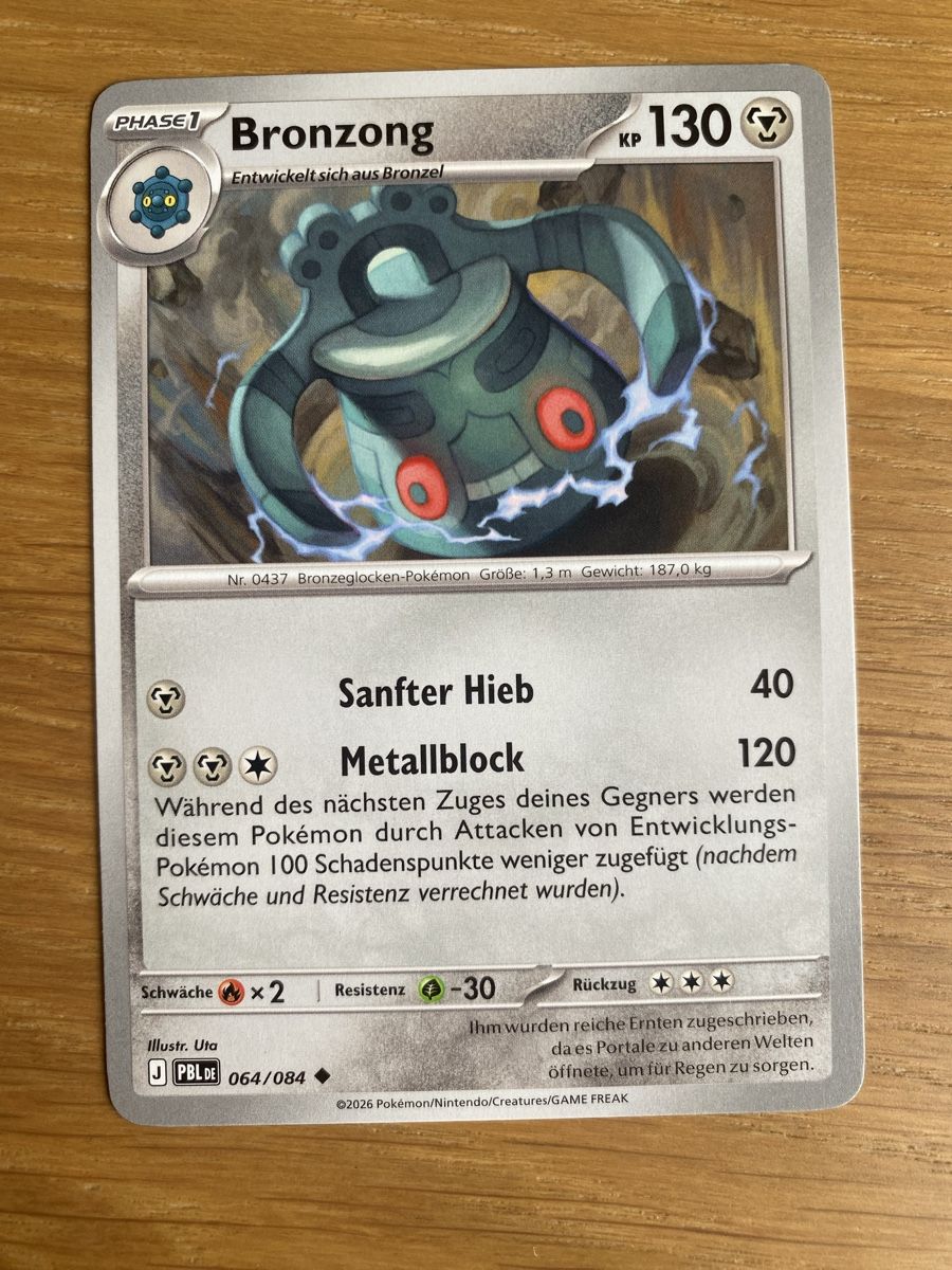 Pokémon Carte collezionabili: Pokémon Bronzong 064/084 PBL – Nuovo (secondo la descrizione) da Haldenstein venduto da lisipe