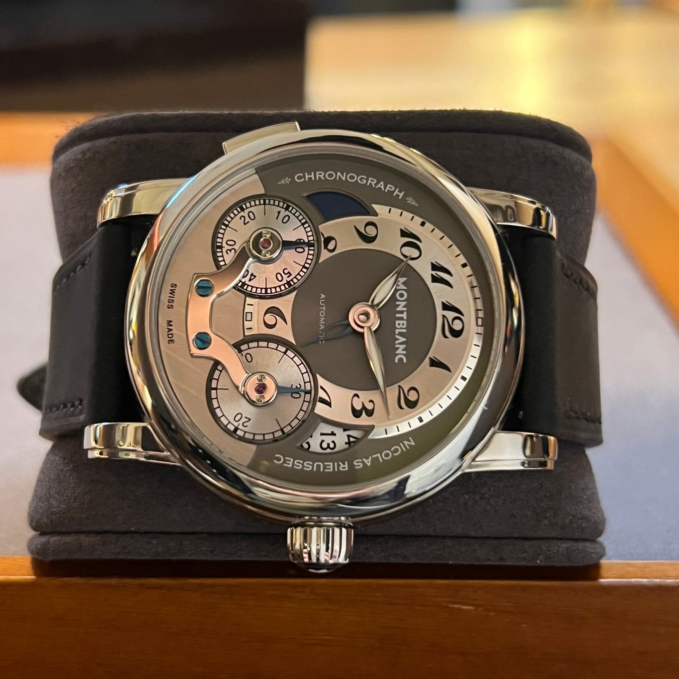 Montblanc Orologi: Montblanc Nicolas Rieussec Chrono Full Set 7138 – Usato da Carouge GE venduto da Watchaser 6