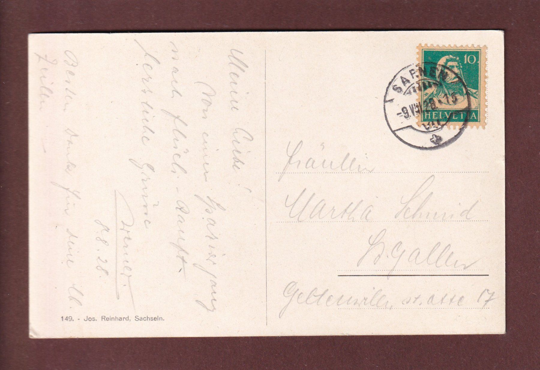 Cartoline postali: FLÜELI-RANFT - 1928 – Usato da Pully venduto da nicecards 1